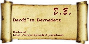 Darázs Bernadett névjegykártya